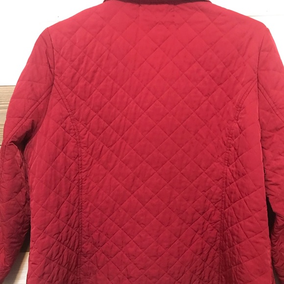 Appleseed’s Petites ⚜️ Red Quilted Jacket - Picture 6 of 12
